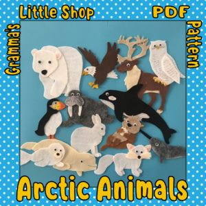Arctic Animals Felt Story Patterns
