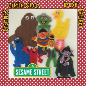 Sesame Street Characters Felt Pattern