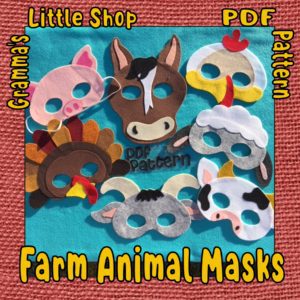 Farm Animal Mask Patterns