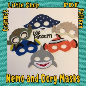 Finding Nemo and Dory Mask Patterns