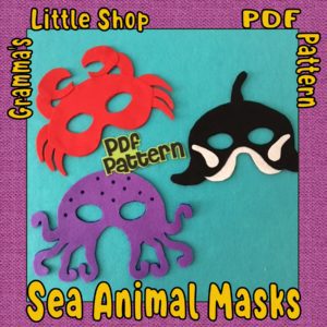 Ocean Animal Mask Patterns