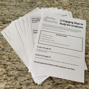Scripture Study Cards - Fun Scripture Study Ideas - DIGITAL FILE