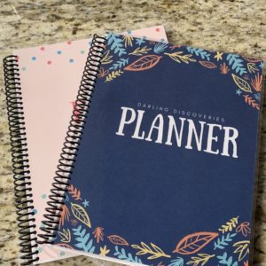 6 Month Planner - Simple Outlines - Blue Cover - Make it Yours