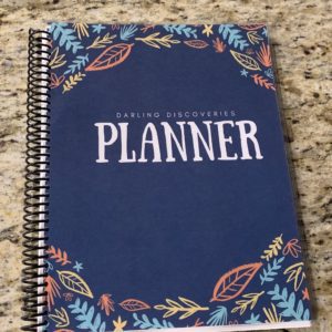 6 Month Planner – Blue Cover – Simple Outlines – With Religious Devotional Spreads