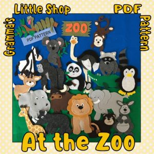 At the Zoo - Animals Patterns for Use on a Felt Board or Flannel Board