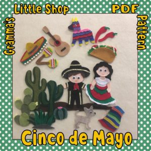 Cinco de Mayo Felt Board Pattern
