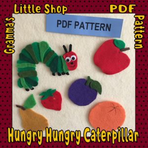 Hungry, Hungry Caterpillar Felt board pattern