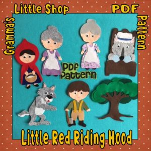 Little Red Riding Hood and the Big Bad Wolf Felt Board Pattern