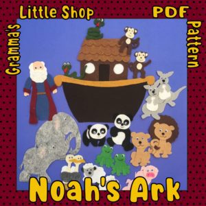 Noah's Ark and the Great Flood Pattern for Felt Story Board