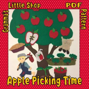 Apple Picking Time with Johnny Appleseed Felt Pattern