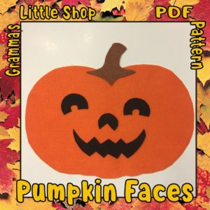 Pumpkin Faces Felt Board Pattern
