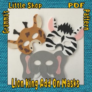 Lion King Add On Mask Patterns