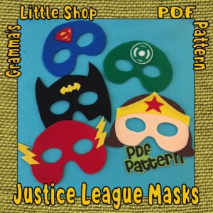 Justice League Mask Patterns