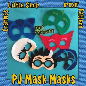 PJ Masks Felt Mask Patterns