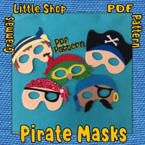 Pirate's Ahoy Mask Patterns