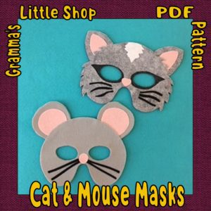Cat and Mouse, Easy to Make Mask Patterns