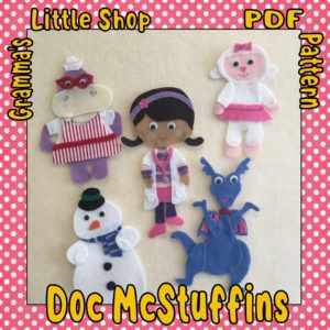 Doc McStuffins and Friends Felt Story Patterns