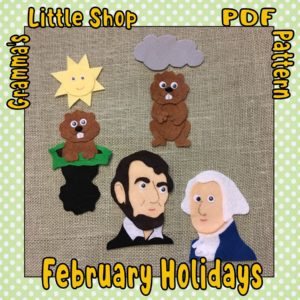 February Felt Board Patterns