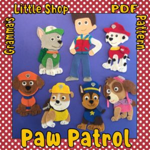 Paw Patrol Felt Story Patterns