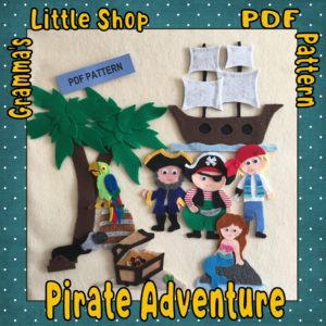 Pirate Adventure Felt Pattern
