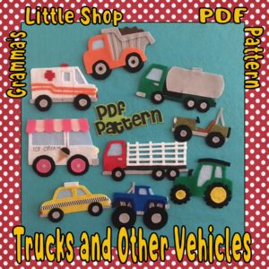 Truck and Other Vehicles - Set #1 Felt Patterns