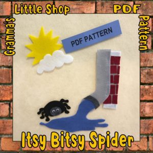Itsy Bitsy Spider Pattern for Felt Board Play