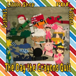 The Day the Crayons Quit Felt Story Pattern - Learn colors while having fun