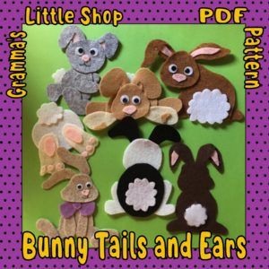 Bunny Tails and Ears Felt Story Pattern