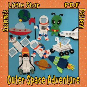 Outer Space Adventure Felt Board Patterns