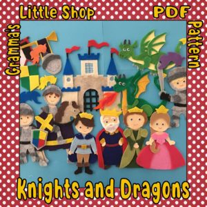 Knights and Dragons Felt Board Pattern
