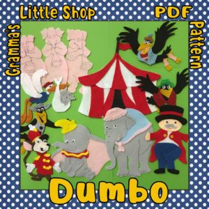 Dumbo the Elephant Felt Story Pattern