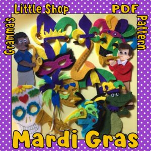 Mardi Gras Felt Board Pattern
