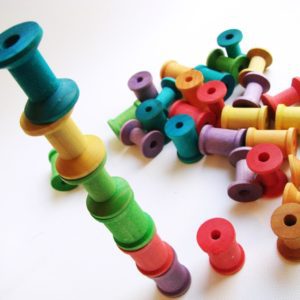 Stack A Spool - Big Kid Edition - A Montessori and Waldorf Inspired Building Toy