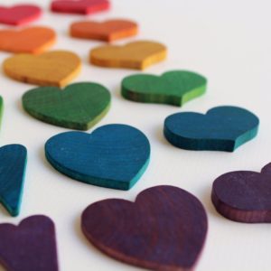 Counting Hearts - A Montessori and Waldorf Inspired Wooden Counting and Learning Toy