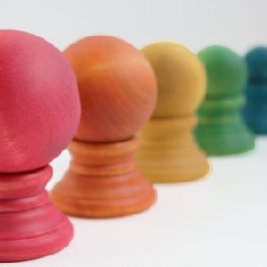 Balance Balls - A Montessori and Waldorf Inspired Wooden Ball Balance and Differentiation Game