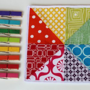 Color Square - A Waldorf and Montessori Inspired Fine Motor Skill Building and Color Sorting Game