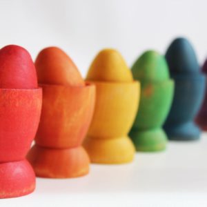 Sorting Eggs - A Montessori and Waldorf Inspired Wooden Materials Learning Toy