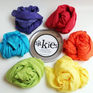 Silkies Rainbow Scarf Playset SMALL - Montessori and Waldorf Inspired Open Ended Play Silks