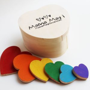 Sizing Hearts - A Montessori and Waldorf Inspired Valentine Size Order Relations Game