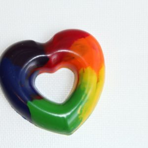 Rainbow Heart Crayon - A Rainbow of a Crayon - A Montessori and Waldorf Inspired Color Learning Toy