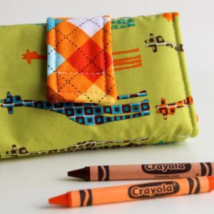 Crayon Wallet - Giraffe Parade Edition - Travel Toy for Self Guided Art