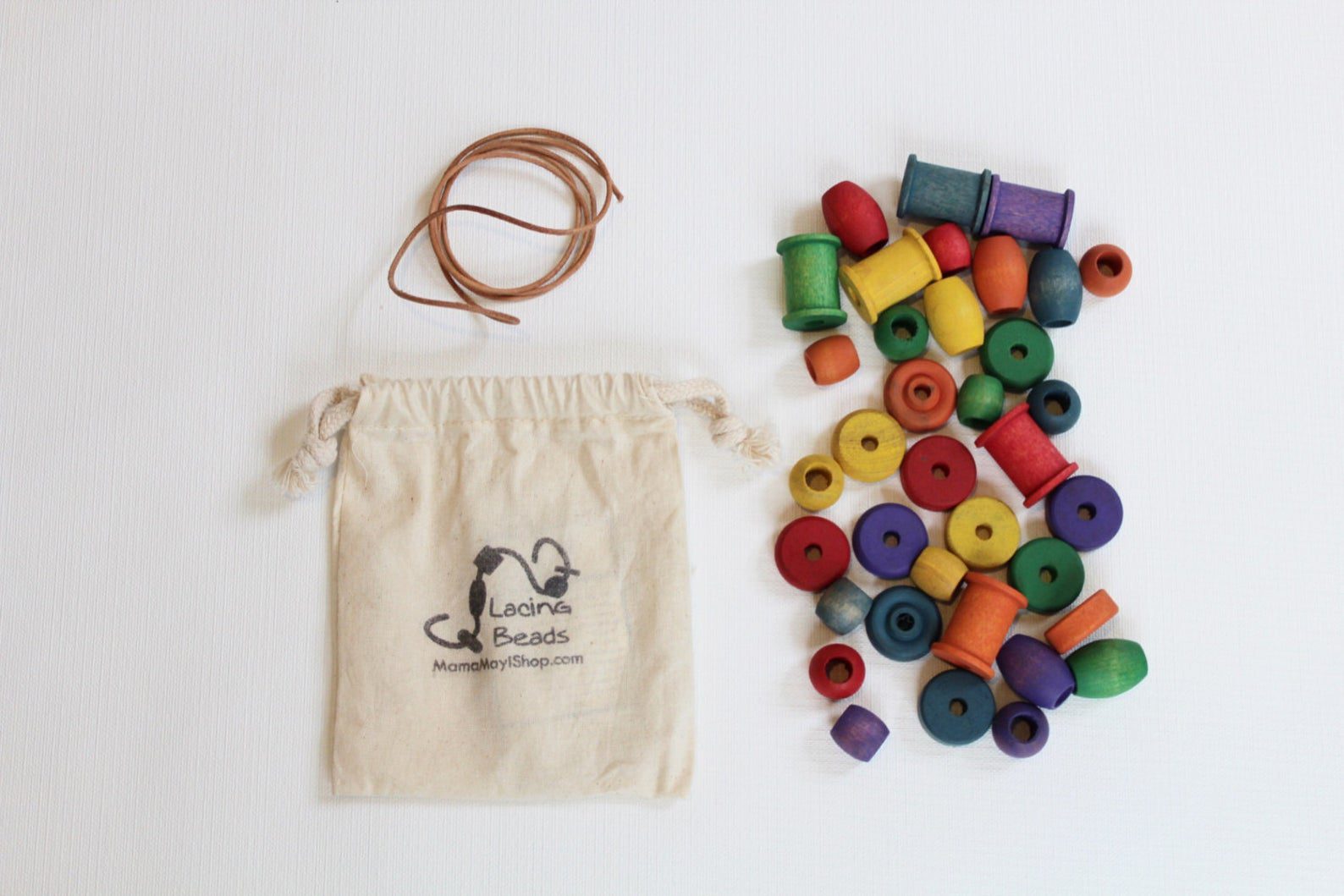 Lacing Beads - A Montessori and Waldorf Inspired Fine Motor Skill Game - Image 4