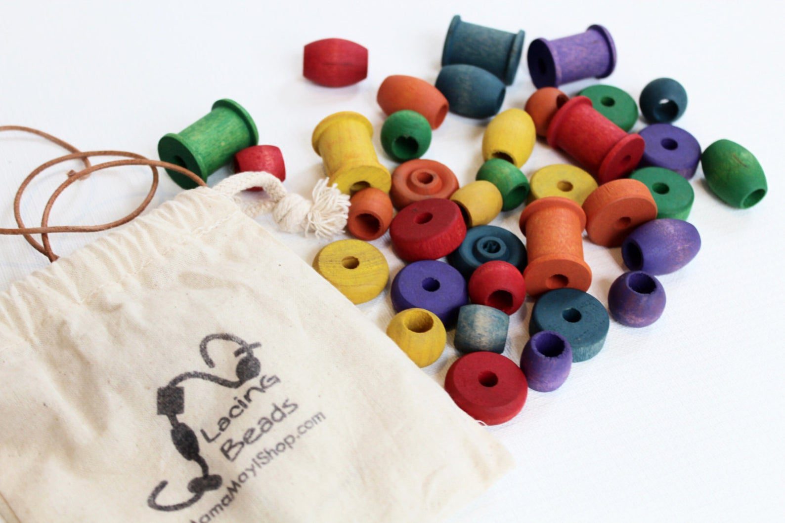 Lacing Beads - A Montessori and Waldorf Inspired Fine Motor Skill Game - Image 5