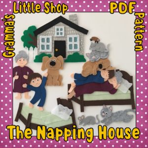 The Napping House Felt Story PDF Pattern
