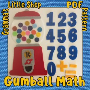 Gumball Math - DIY Pattern to Make Felt Gumball Machine