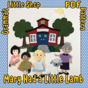 Mary Had a Little Lamb Felt Board Pattern