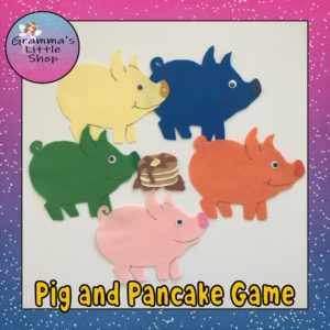 Pig and Pancake Felt Hide and Seek Game - Pattern Only