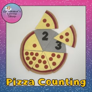 Pizza Counting Pattern, Simple Math Aid, Learn to Count, PATTERN ONLY