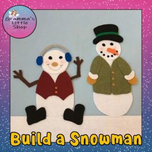 Let's Build a Snowman Felt Pattern