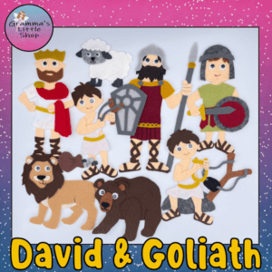 David and Goliath Felt Story Pattern
